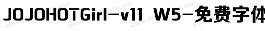 JOJOHOTGirl-v11 W5字体转换